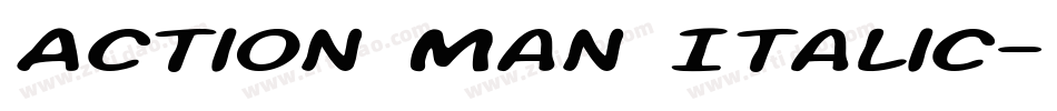 Action Man Italic字体转换
